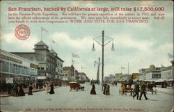 A View of Van Ness Avenue, San Francisco Postcard