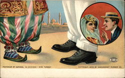 Footwear of Nations, 10 Designs, Turkey Postcard Postcard