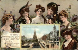 Of Bonny Charming Girls Galore Edinburgh has the Greatest Store Postcard