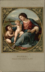 Rafael Madonna Casa Alba Art Postcard Postcard