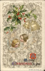 Merry Christmas to You Angels Postcard Postcard