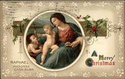 A Merry Christmas Angels Postcard Postcard