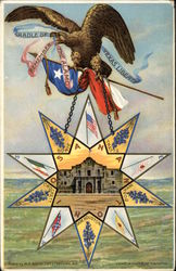 Remember the Alamo Patriotic Postcard Postcard