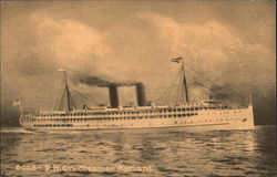 P.N. Co.'s Steamer "Harvard" Postcard