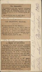 Clippings from Letters to the Editor Postcard