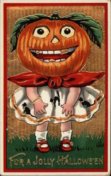 For a Jolly Halloween Postcard Postcard