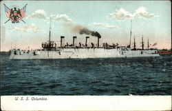 U. S. S. Columbia Postcard