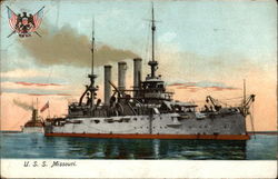 U.S.S. Missouri Postcard