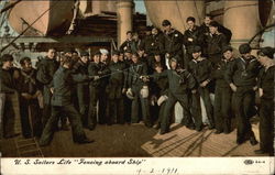 U. S. Sailors Life Navy Postcard Postcard