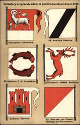 Polish Flags Postcard Postcard