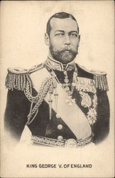 King George V. of England Royalty Postcard Postcard