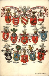 Coat of Arms of Herby Rycerstwa Postcard