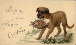 Wishing You a Happy Christmas Postcard