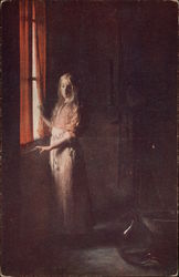 Woman at Window Postcard