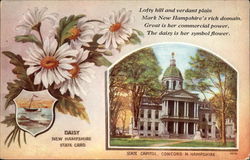 New Hampshire State Card State Flowers & Seals Postcard Postcard