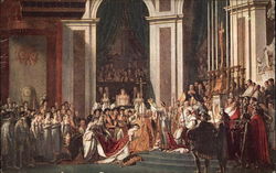 The Consecration of Napoleon by the Pope Pius VII at Notre Dame in Paris Art Postcard Postcard