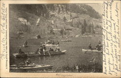 A Fishing Party at Lake San Christobal Postcard