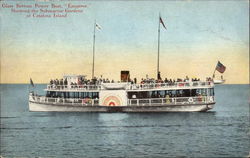 Glass Bottom Power Boat "Emperor" Santa Catalina Island, CA Postcard Postcard