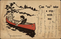 Can "oo" Take a Trip With Me Postcard