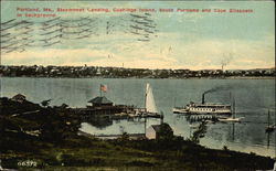 Steamboat Landing, Cushings Island Postcard