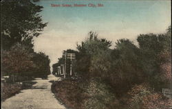 Street Scene Monroe City, MO Postcard Postcard