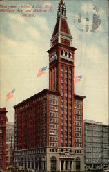 Montgomery Ward & Co., Building in Chicago Postcard