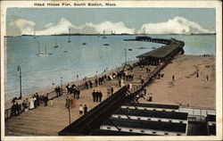 Head House Pier South Boston, MA Postcard Postcard