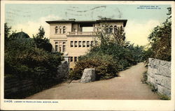 Library in Franklin Park Boston, MA Postcard Postcard