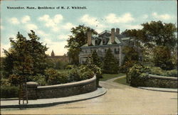 Residence of M. J. Whittall Worcester, MA Postcard Postcard