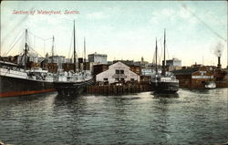 Section of Waterfront Seattle, WA Postcard Postcard