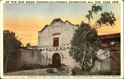 Mission of San Diego de Alcala, Where Western Civilization Began California Postcard Postcard