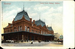 Grand Trunk Railway Station Montreal, QC Canada Quebec Postcard Postcard