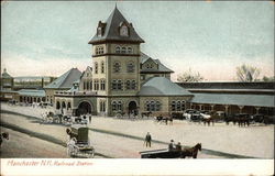 Railroad Statin Manchester, NH Postcard Postcard