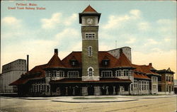 Grand Trunk Railway Station Portland, ME Postcard Postcard