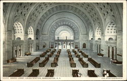 Grand Lobby, Union Station Postcard