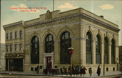 Chelsea Savings Bank Building Postcard