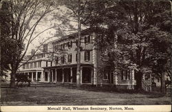 Wheaton Seminary - Metcalf Hall Postcard