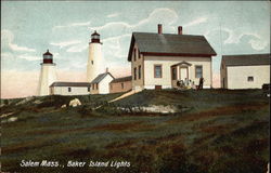 Baker Island Lights Postcard