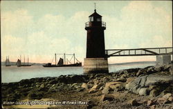 Winter Island Lighthouse, Salem Willows Massachusetts Postcard Postcard