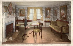 New England Parlor (1800), Museum of the Essex Institute Salem, MA Postcard Postcard