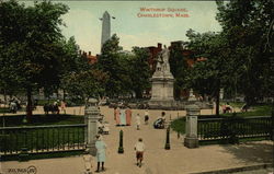 Winthrop Square Charlestown, MA Postcard Postcard