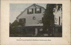 Harriet Prescott Spofford's Residence Newburyport, MA Postcard Postcard