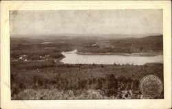 Wachusett Lake from Mt. Wachusett Postcard