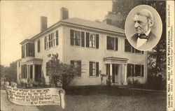 Home of Ralph Waldo Emerson Concord, MA Postcard Postcard