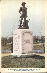 The Minute Man's Monument, By Daniel Chester French Postcard