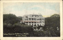 Judge Moore's Estate from Beach Prides, MA Postcard Postcard