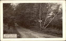 Mountain Road to Summit of Mount Wachusett Massachusetts Postcard Postcard