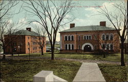 Page and Minor Halls, Tufts College Medford, MA Postcard Postcard