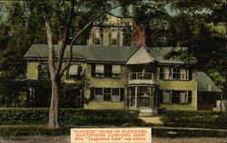 Wayside, Home of Nathaniel Hawthorne Postcard