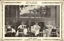 Cafe Bova Boston, MA Postcard Postcard